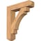 Ekena Millwork Merced Craftsman Smooth Bracket w/ Offset Brace, Western Red Cedar, 7 1/2"W x 32"D x 36"H BKT0806X32X36MRC04SWR - alternate 1